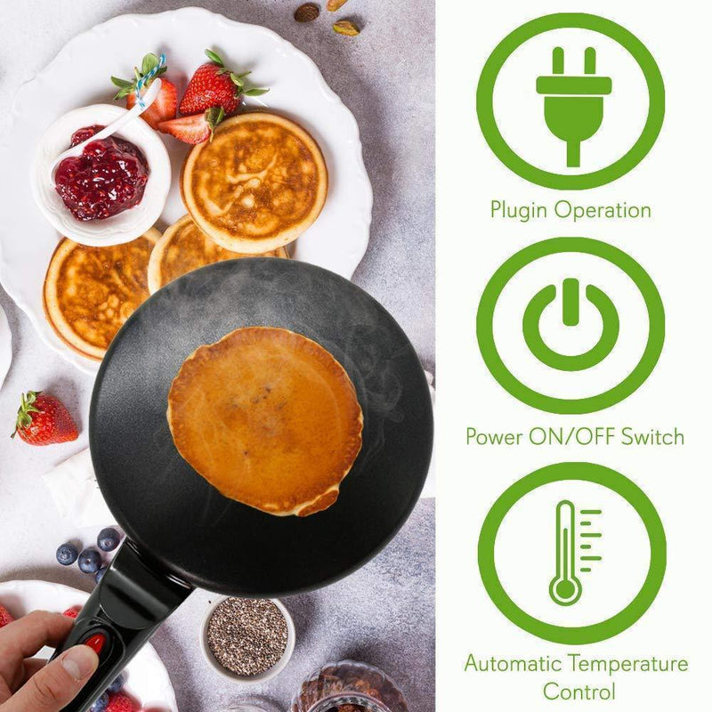 Bestsellrz® Omelette Pancake Dosa Crepe Maker Pan Electric Machine - Quicrepe™ Crepe Makers Quicrepe™