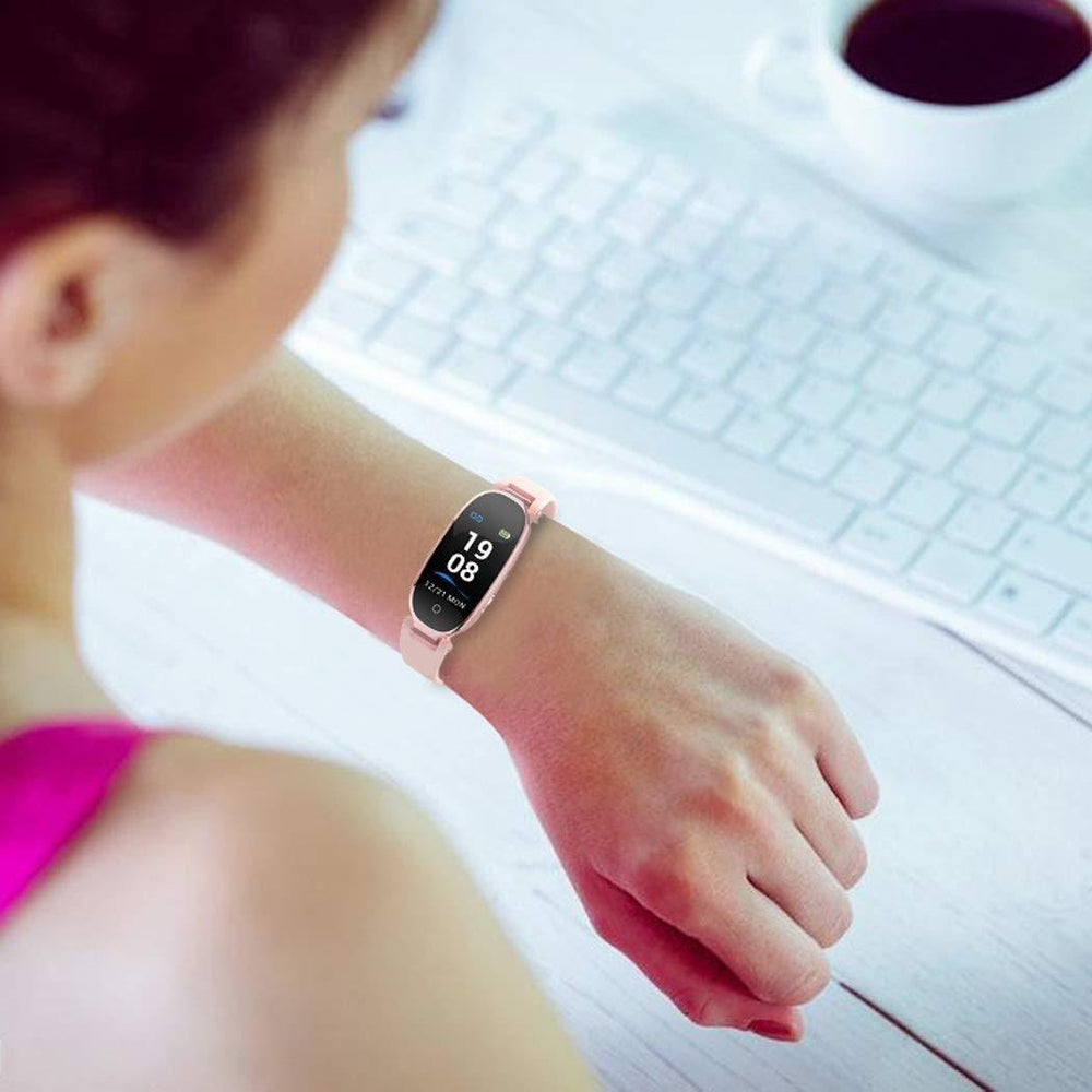 Pedometer Smartwatch for Girls Fitness Watches for Women Athena Roziyo