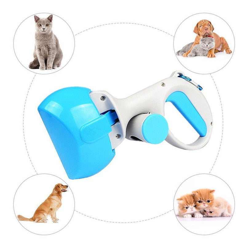 Bestsellrz® Pet Poop Scooper for Dog Cat with Bag Attached - poop scooper Pet Waste Picker Scoopero™