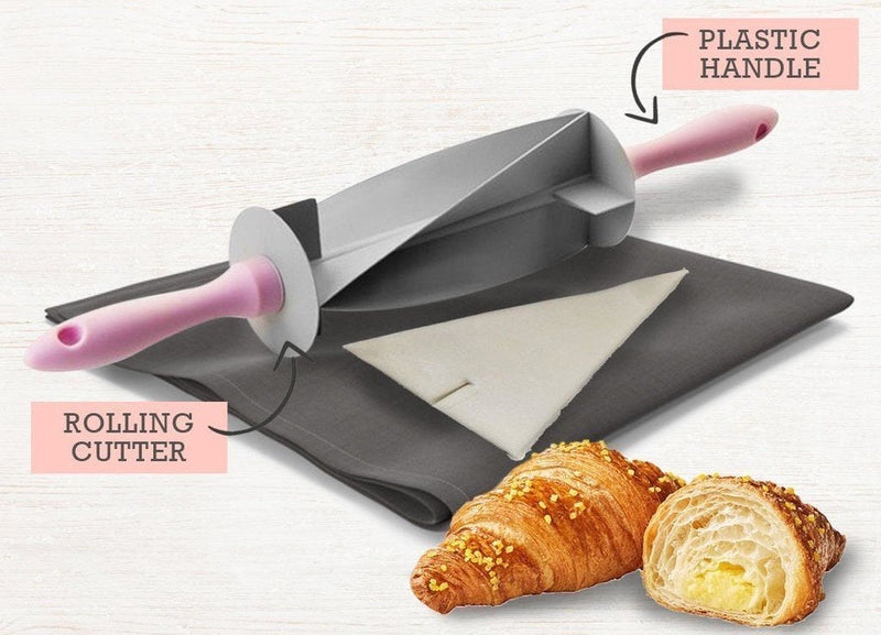 Upspirit Stainless Steel Rolling Cutter for Making Croissant Bread