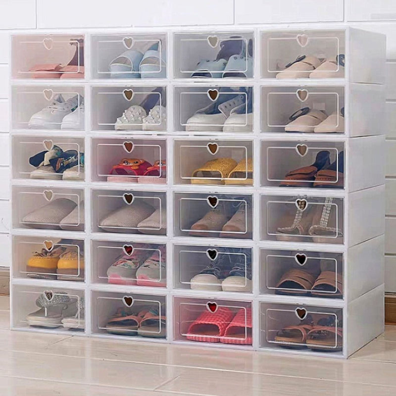 Bestsellrz® Plastic Shoe Box Rack Drop Front Storage Organizer - Stashoe™ Pro Storage Boxes & Bins Stashoe™ Pro