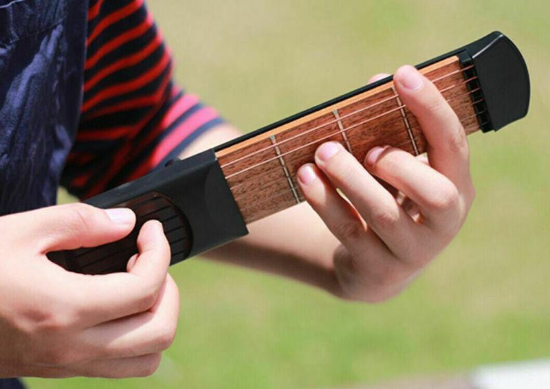 Bestsellrz® Pocket Guitar Neck Practice Tool Digital Strings Portable Compact   Guitar Parts & Accessories Fretzy™