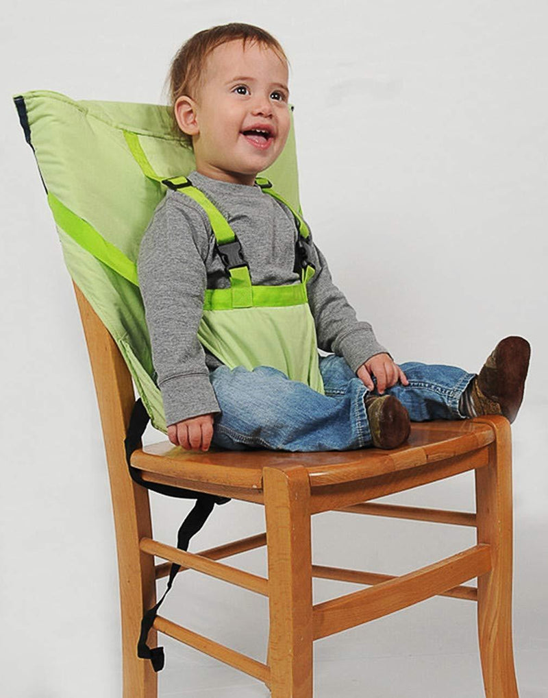 Bestsellrz® Portable Baby High Chair Booster Seat for Eating - Tuckio™ Fabric High Chair for Babies Green Tuckio™