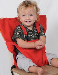 Bestsellrz® Portable Baby High Chair Booster Seat for Eating - Tuckio™ Fabric High Chair for Babies Red Tuckio™