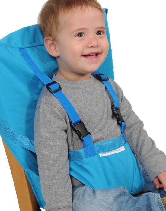 Bestsellrz® Portable Baby High Chair Booster Seat for Eating - Tuckio™ Fabric High Chair for Babies Sky Blue Tuckio™