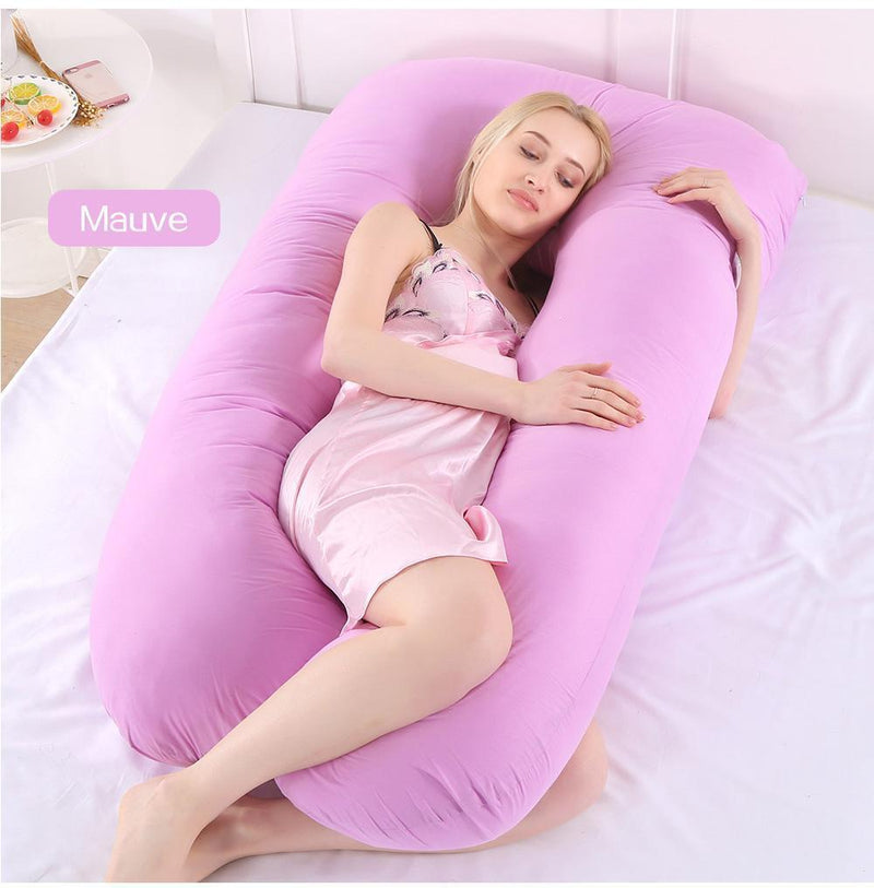 BYRIVER 43 Pink Purple Cute Body Pillow for Side Sleeping Women