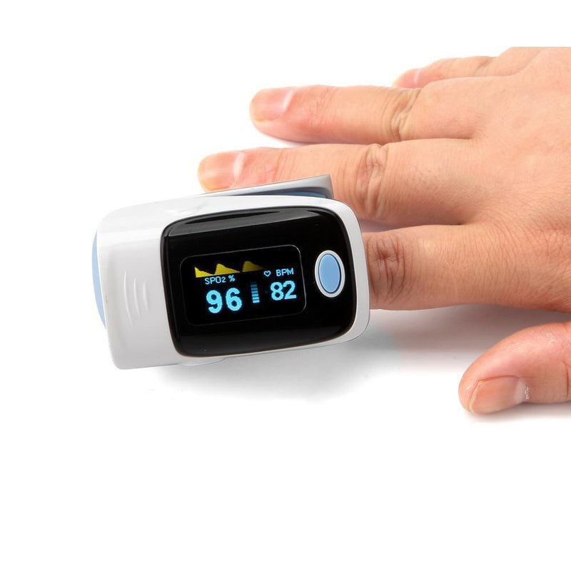 Bestsellrz® Pulse Oximeter Oxygen Saturation Monitor Portable Finger Oximeter - Vitalixo™ Blood Pressure Gray Vitalixo™