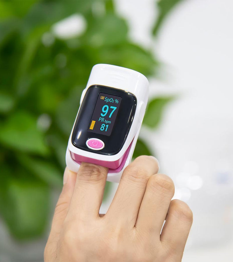Bestsellrz® Pulse Oximeter Oxygen Saturation Monitor Portable Finger Oximeter - Vitalixo™ Blood Pressure Pink Vitalixo™