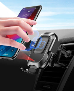 Bestsellrz® Qi Magnetic Clip On Phone Holder Wireless Charger - QiMate™ Car Chargers QiMate™