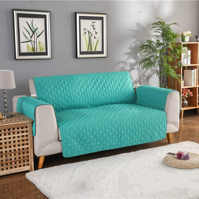 Bestsellrz® Quilted Waterproof Sofa Couch Cover Reversible Pet Covers - Wrappio™ Sofa Cover Mint Green / for two seats (130x196) Wrappio™