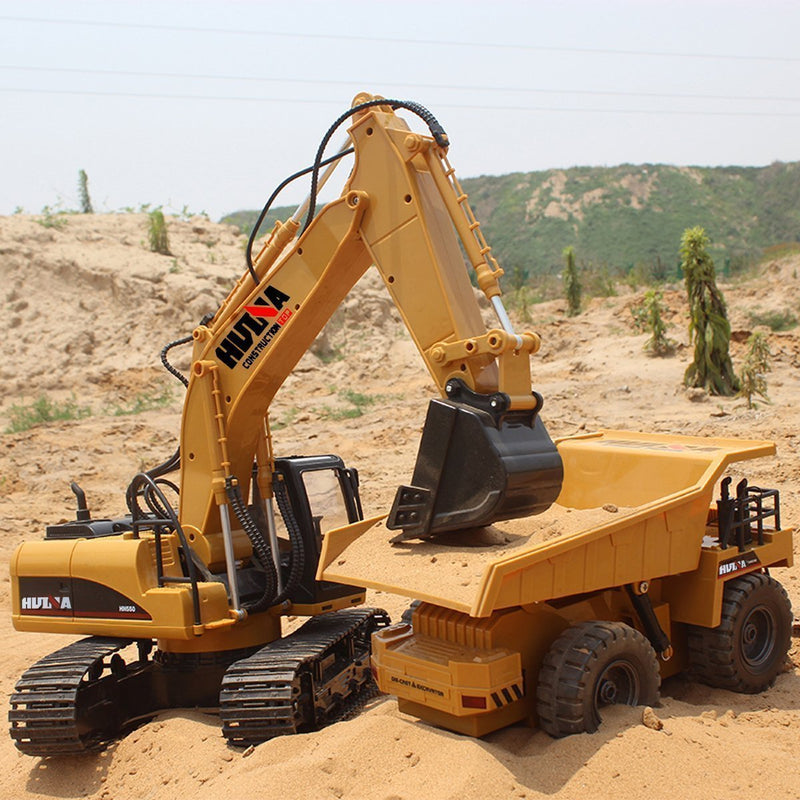 Bestsellrz® RC Construction Vehicles Bulldozer Dump Truck Excavator Toys RC Cars Construction Vehicle Toys