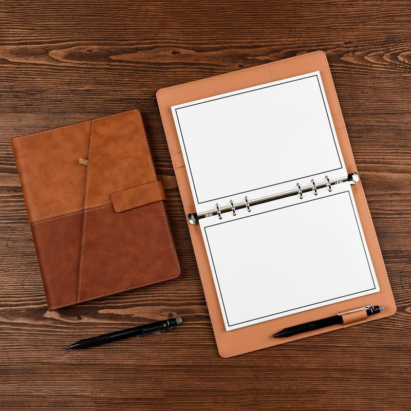 Bestsellrz® Reusable Erasable Notebook Smart Everlast Best Digital Notebooks Digital Tablets Brown with Leather Cover Writezy™