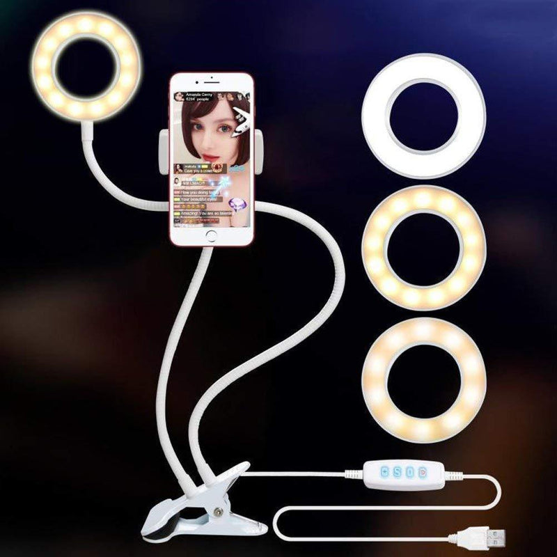 Bestsellrz® Ring Light For Phone With Selfie iPhone Led Stand Streaming Holder Photographic Lighting LiveStand™