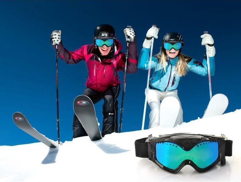 Bestsellrz® Ski Snow Goggles Winter Snowboarding Anti Fog Sunglasses - Camskea™ Camera Sunglasses Camskea™