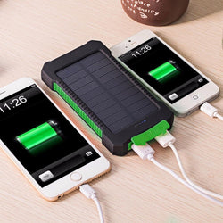 Bestsellrz® Solar Battery Charger Portable Sun Power Bank Waterproof - Chargix™ Power Bank Green Chargix™