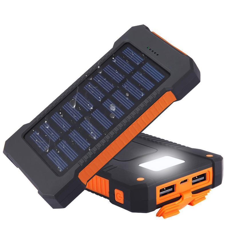Bestsellrz® Solar Battery Charger Portable Sun Power Bank Waterproof - Chargix™ Power Bank Orange Chargix™