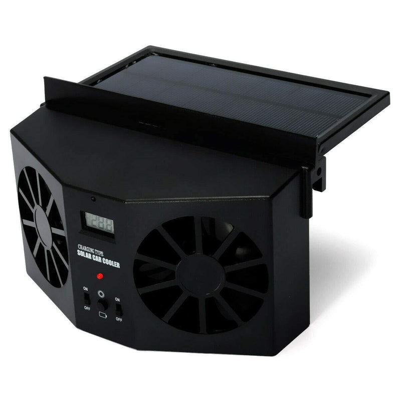 Bestsellrz® Solar Car Cooling Fan Powered Window Cooler For Interior Ventilation Heating & Fans Black Turbinx™