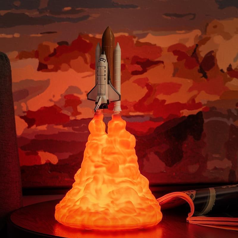 Bestsellrz® Space Rocket Night Lamp Shuttle Table Night Light - Spacence™ LED Night Lights Spacence™