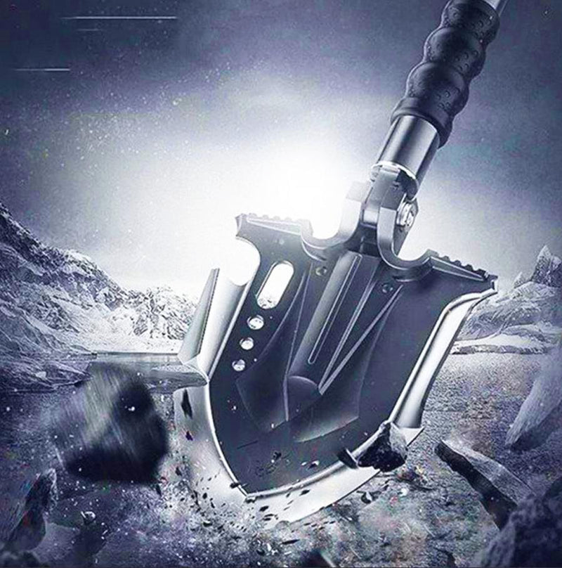 Bestsellrz® Survival Gear Shovel Digging Tools for Hard Ground Camping -Exoshovel™ Tactical Shovel Grey  67CM Exoshovel™
