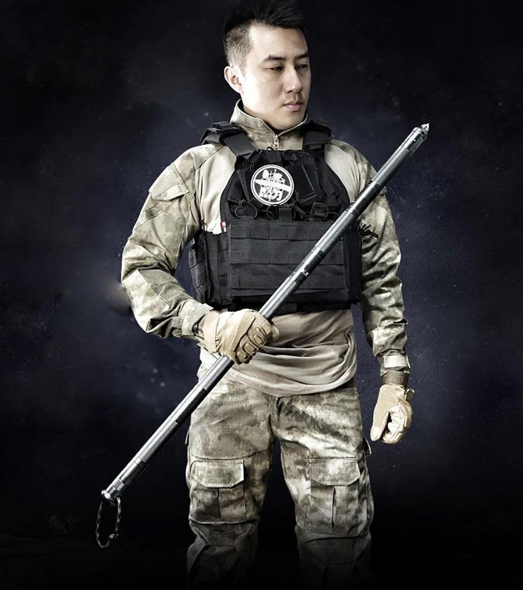 Bestsellrz® Survival Tactical Stick Walking Staff for Self Defense Trekking Pole - Exostik™ Tactical Stick 5 Tubes Exostik™