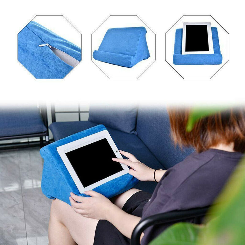 Bestsellrz® Tablet Stand Ipad Pillow Holder for Bed Sofa - Swivio™ Tablet Pillow Sky Blue Swivio™
