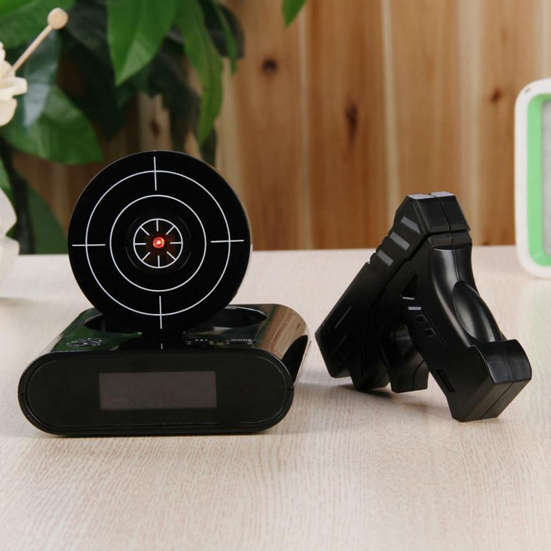 Bestsellrz® Target Alarm Clock for Heavy Sleepers - Pewalarm™ Alarm Clocks Black Pewalarm™