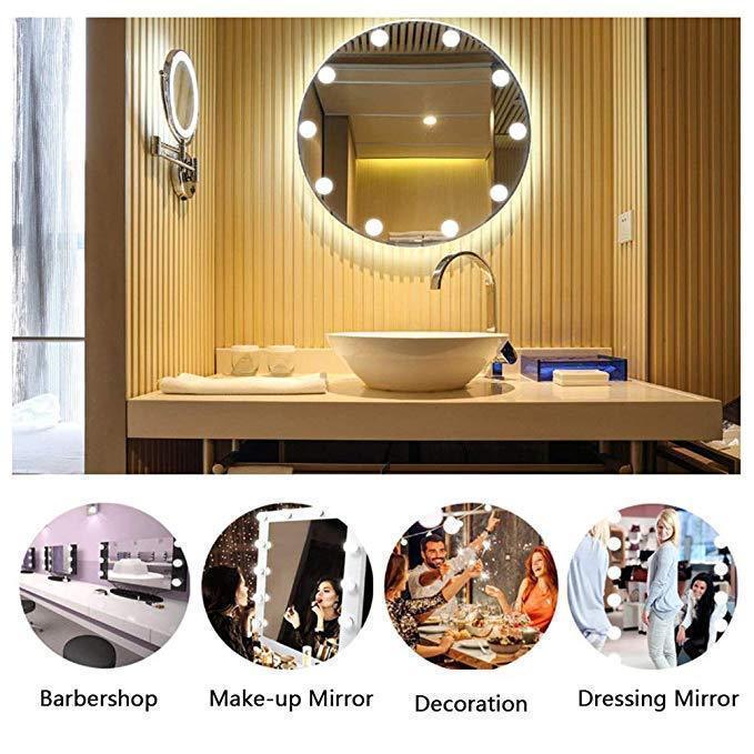 Bestsellrz® Vanity Mirror Lights Makeup Professional Hollywood Led Bulbs - Lumaglam™ LED Indoor Wall Lamps Lumaglam™