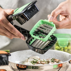 Bestsellrz® Vegetable Fruit Salad Cutter Slicer Dicer Machine - Slicie™ Shredders & Slicers Green Slicie™