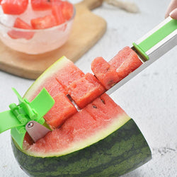 Bestsellrz® Watermelon Cube Cutter Slicer Cantaloupe Melon Windmill Cutting Tool  Shredders & Slicers Quikube™