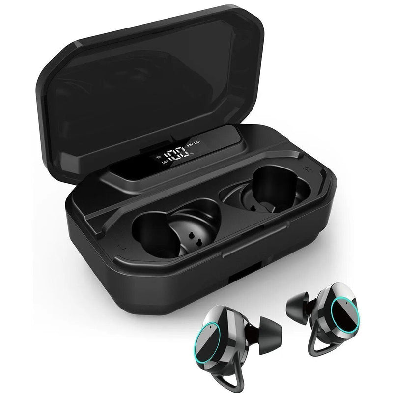 Bestsellrz® Waterproof Bluetooth Headphones Wireless Earphones with Mic and Power Bank - Audatix™ Wireless Earbuds Audatix™