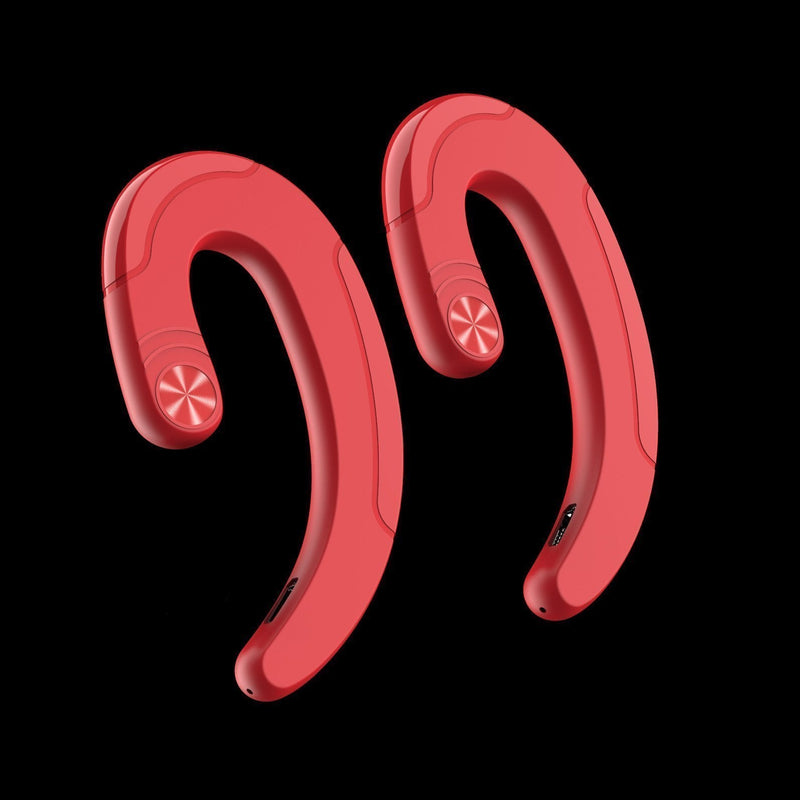 Bestsellrz® Wireless Earbuds Best Bluetooth Headset Bone Conduction Earphones - BoneTech™ Bone Conduction Headphones 2 x Trendy Red (Save 20%)end BoneTech™ Earphones