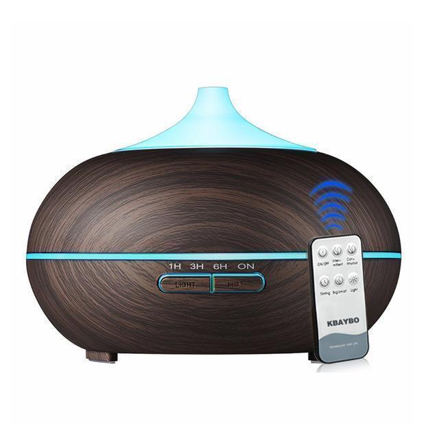 Bestsellrz® Wood Grain Cool Mist Humidifier Essential Oil Diffuser Ultrasonic Humidifiers Dark wood with essential oils / US Aeroxy™