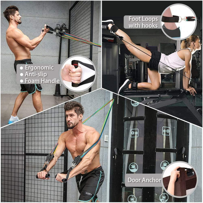 Bestsellrz® Workout Resistance Band Full Body Workout Squat Pulling Rope - Exowire™ Resistance Bands Exowire™